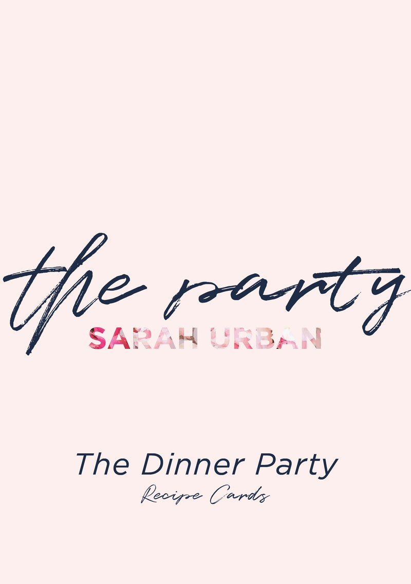 RECIPE CARD SET - THE DINNER PARTY